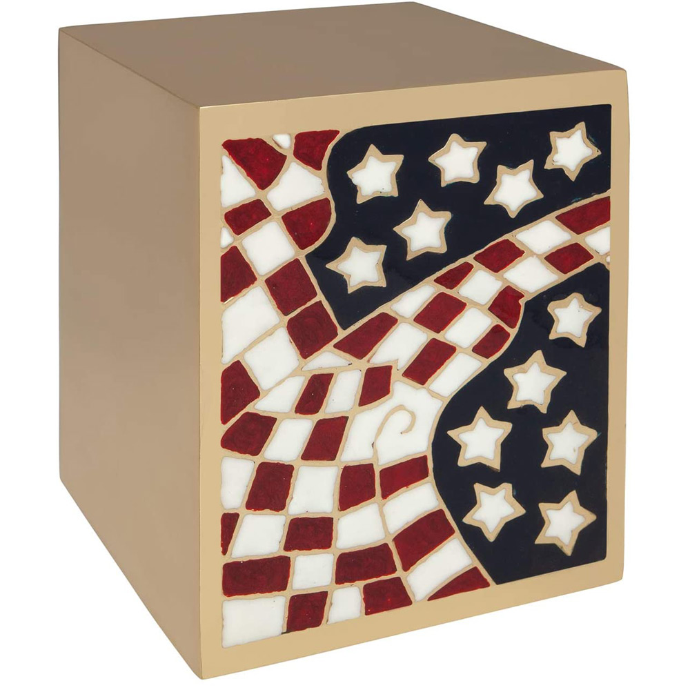 Gold Flag Urn